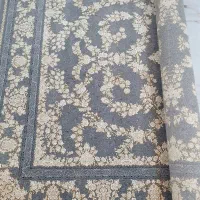 فرش 6متری چهار تخته گل افشان طلایی طلاکوب 1200شانه