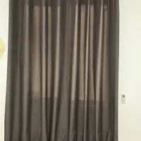 پرده طوسی کتان