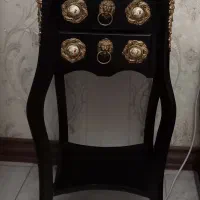 میز تلفن چوبی