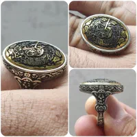 انواع انگشتر نگین طبیعی -رکاب نقره روس(نقره نیست)
