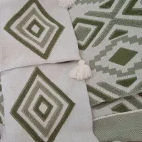 دو عدد شال مبل و دو عدد کاور کوسن مدل پانچ