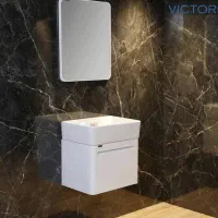 ست روشویی کابینتی ویکتوریا سفید با آینه