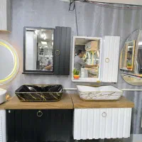 روشویی کابینتی اقتصادی/ مدل دوبل رویه طرح چوب df