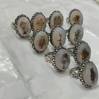 انگشتر عقیق شجر نقره روس|جواهرات|مشهد, تلگرد|دیوار