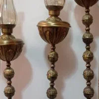 جا شمعی پایه دار برنجی نو