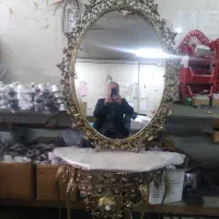 آینه و کنسول برنجی