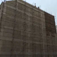 سیمانکاری پشت کار
