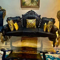 مبل ۹ نفره دو رو منبت میز و عسلی|مبلمان خانگی و میز عسلی|تهران, شهرآرا|دیوار