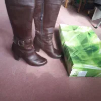 بوت بلند چرم اصل سایز ۳۹
