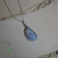 گردنبند سنگ عقیق اصل ژئود دار به همراه زنجیر|جواهرات|اراک, |دیوار