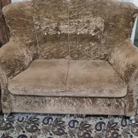 مبل هشت نفره کاراملی