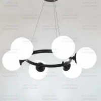 لوستر مدرن اشپزخانه و اتاق آویز حبابی دلسا شش شعله|لوستر و چراغ آویز|تبریز, |دیوار