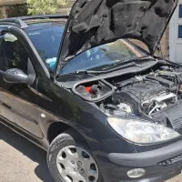 سواری پژو مشکی‌متالیک 206 - TU5-SD- V8|خودرو سواری و وانت|شیراز, گلستان|دیوار