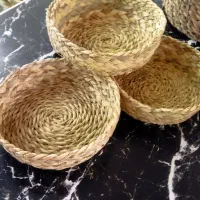 سبد سبزی و نان حصیری نو ، جانونی حصیری سایز بزرگ