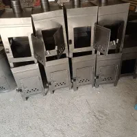 بخاری لبه دار کشودار هیزمی