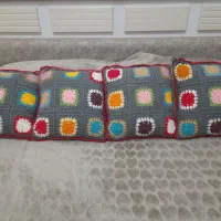 ۴ عدد کوسن کاموایی دست بافت