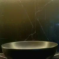 کاسه ی روشویی گرد مشکی مات