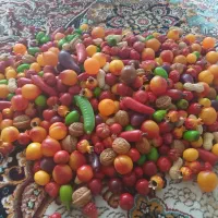 تعداد زیادی میوهای تزئینی مصنوعی  کاملا نو