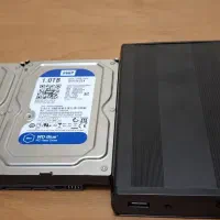 دو عدد هارد اینترنال ۱ ترابایت به همراه باکس تبدیل