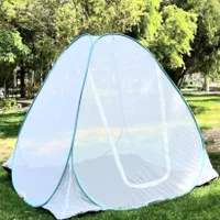 چادر پشه بند مسافرتی زیپ درشت کف ضخیم با کیف