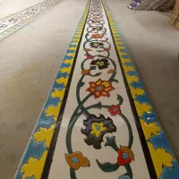 کاشی  مسجدی سنتی،هفت رنگی، متروئی، آجرهای قزاق