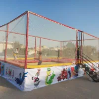 ترامپولین تخته ای کودک حفاظ دار