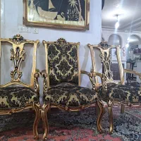 مبل سلطعنتی وکلاسیک چوب راش۳نفرنو ومیز نهارخوری۴