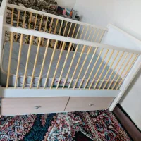تخت گهواره ای کشو دار برای سنین ۱ ساله تا ۶ ساله|تخت و صندلی بچه|اهواز, حصیرآباد|دیوار