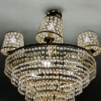 لوستر کریستالی چندطبقه