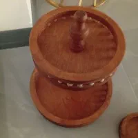 ظروف مهره ای  چوبی کاملا سالم در حد نو