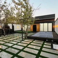 ۳۰۰مترباغ ویلامدرن با آب برق گاز سندتک برگ باغدشت