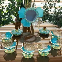 هفت سین های رزینی جذاب|صنایع دستی و سایر لوازم تزئینی|شیراز, قلعه شاهزاده بیگم|دیوار