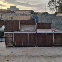 کابینت فلزی درب فلزی سنگین بهمراه سینگ