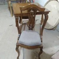 میز و صندلی مدل گیتاری تمام چوب راش|میز و صندلی غذاخوری|مشهد, حضرت حجت|دیوار