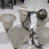 لوسترپنج شاخه|لوستر و چراغ آویز|مشکیندشت, |دیوار