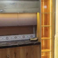 کابینت آماده طرح پله ای وکابینت کلاسیک ومیزکلاسیک