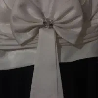 لباس مجلسی بلند شیک ساتنی نگین دار