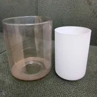 حباب های دو گلس ۱۵ سانتی دودی|لوستر و چراغ آویز|کرج, کوی کارمندان شمالی|دیوار