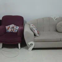 مبل راحتی ۷ نفره با جلو مبلی های رایگان|مبلمان خانگی و میز عسلی|ایلام, |دیوار