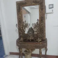 لوازم دکوری منزل ساعت آینه کنسول تلفن سلطنتی میز