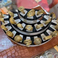 انگشترطلاروس دخترانه و زنانه ابکاری طلا