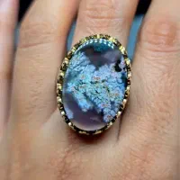 انگشتر نقره شجر بهار کلکسیونی مهر دار|جواهرات|رشت, گلسار|دیوار