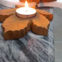 جا شمعی طرح برگ|مجسمه، تندیس، ماکت|بندر انزلی, مسکن مهر|دیوار