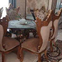 مبل و میز ناهار خوری ست در حد نو|مبلمان خانگی و میز عسلی|محمدیه-قزوین, |دیوار