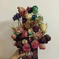 دو تا باکس دسته گل خشک و تمیز و زیبا- قیمت توافقی|گل مصنوعی|قم, باجک دو|دیوار