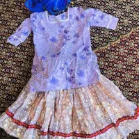 لباس محلی دخترانه ی بسیار زیبا و کاملا نو|کفش و لباس بچه|داراب, |دیوار