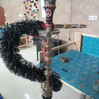 قلیان برنجی سنگین با قلمکاری حرفه ای