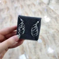 گوشواره نقره اصلی عیار ۹۲۵ بدون نگین|بدلیجات|کرمانشاه, |دیوار