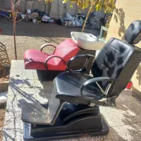 صندلی اصلاح وسرشور آریشگاه|آرایشگاه و سالنهای زیبایی|فامنین, |دیوار