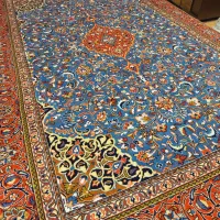 قالی ۶متری دستباف زمینه آبی ساروق اراک|فرش|تهران, اکباتان|دیوار